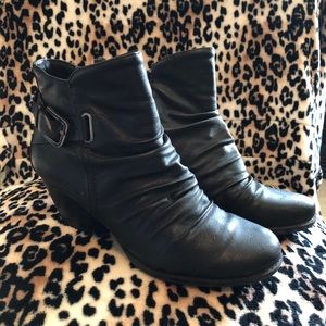 BareTraps - Black Leather Booties